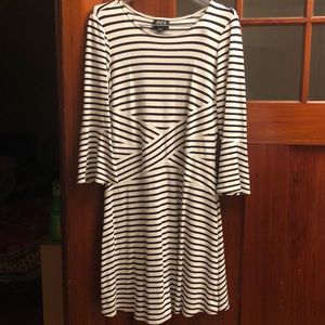 Black and White Striped Dress
